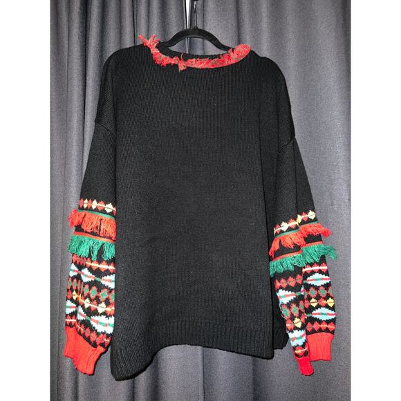 Ugly Christmas Sweater Xmas Size 2X Feliz Navidad - Picture 3 of 3
